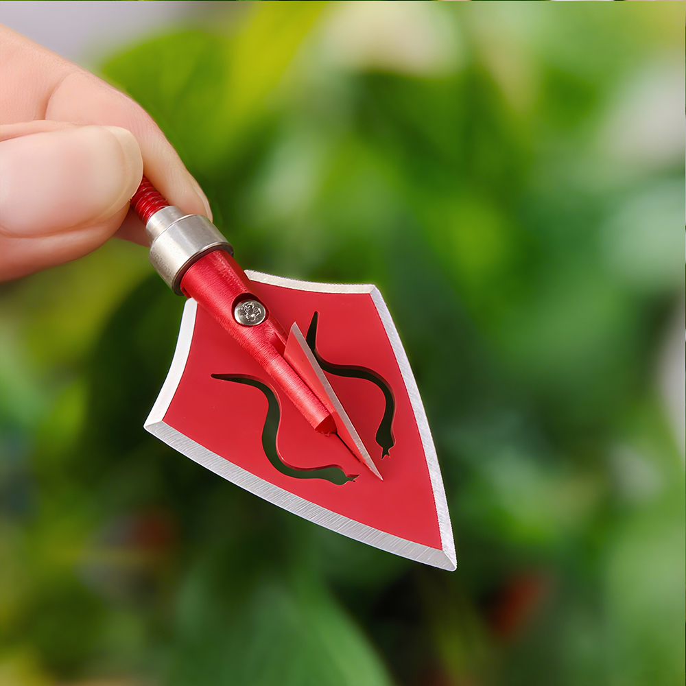Red Snake Hunting Arrow Tips | Durable Stainless Steel