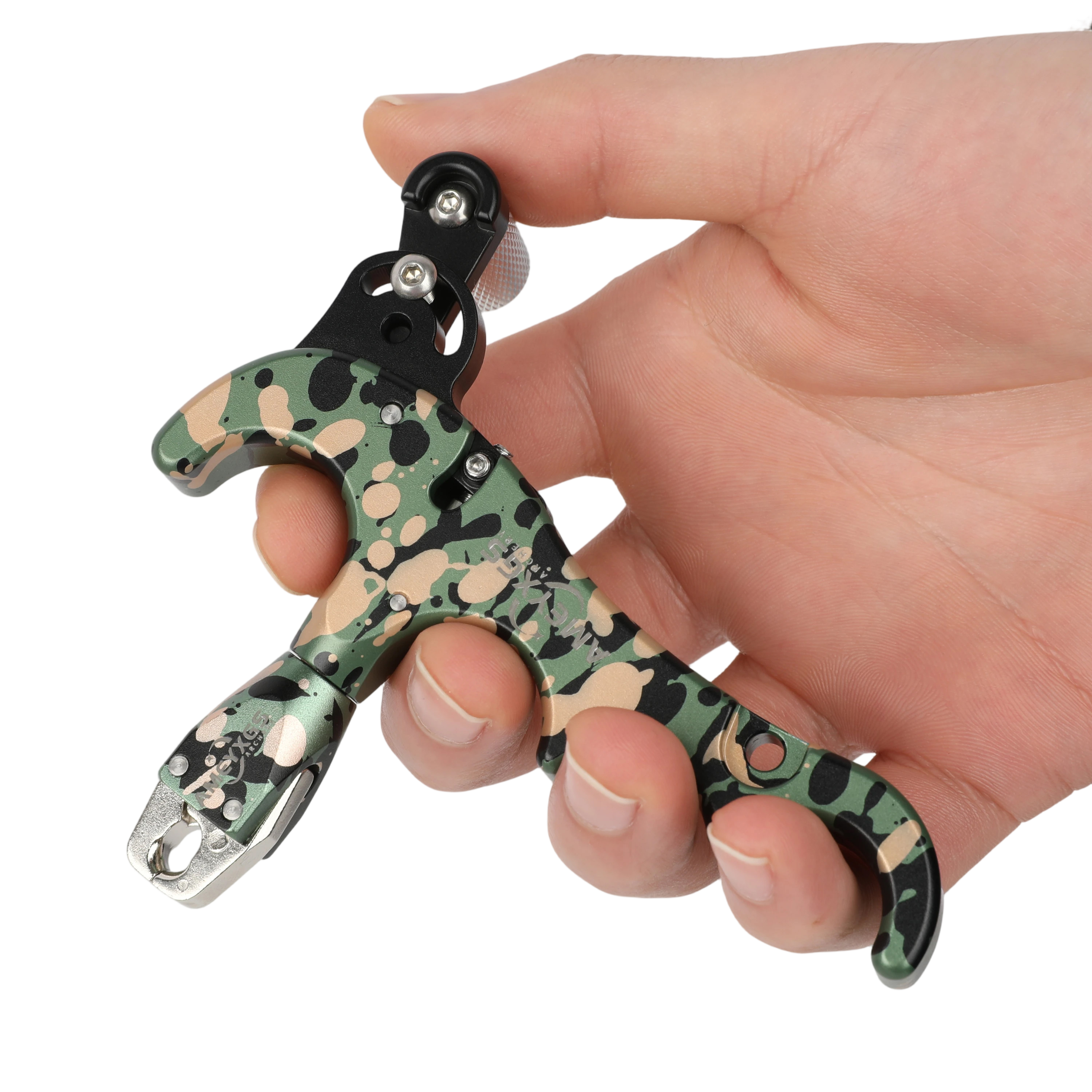 4 Finger Aluminum Archery Release Aid Bow Hunting