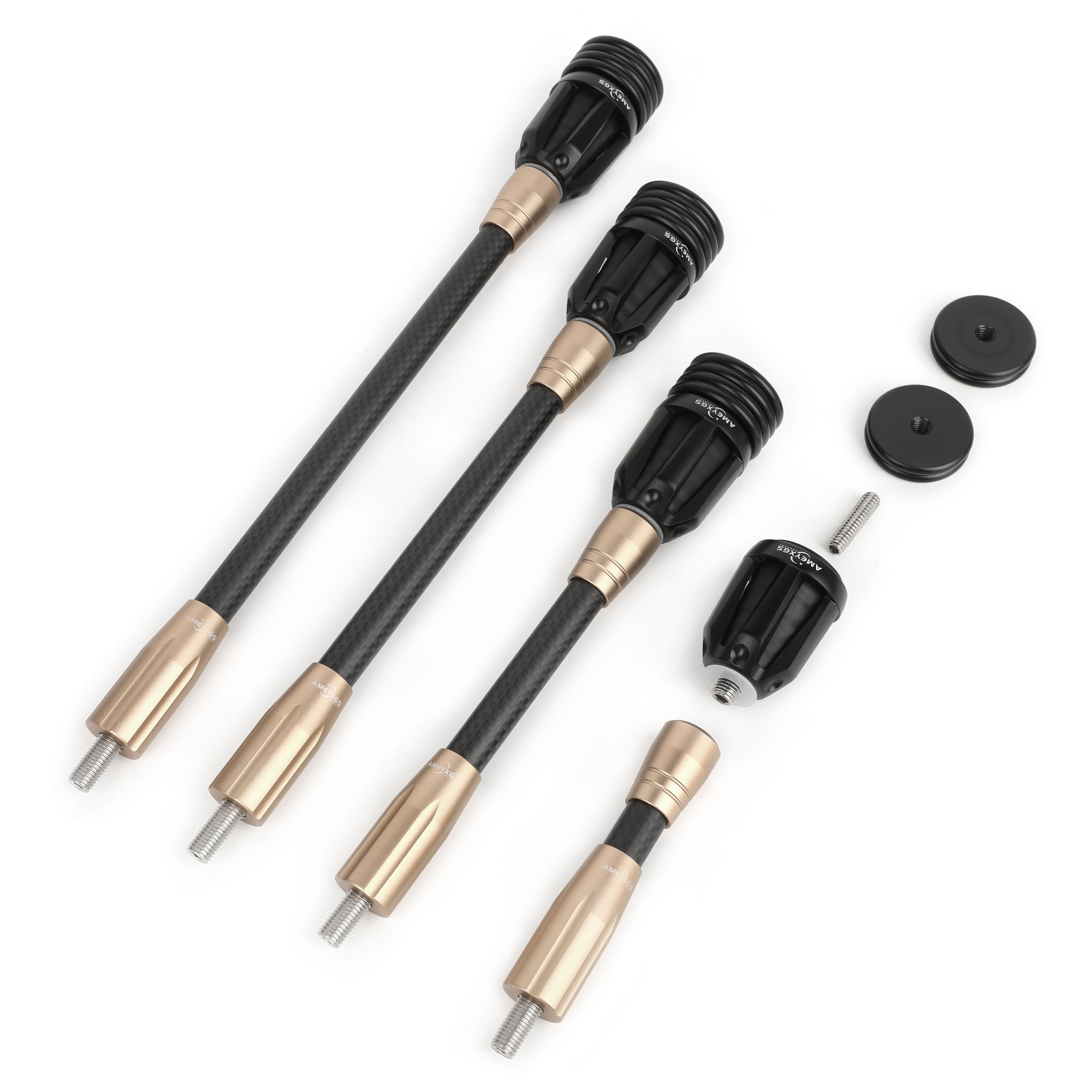 Archery Balance Bar 6" 8" 10" 12" stabilizer 3K Carbon Rod Compound Bow Shooting