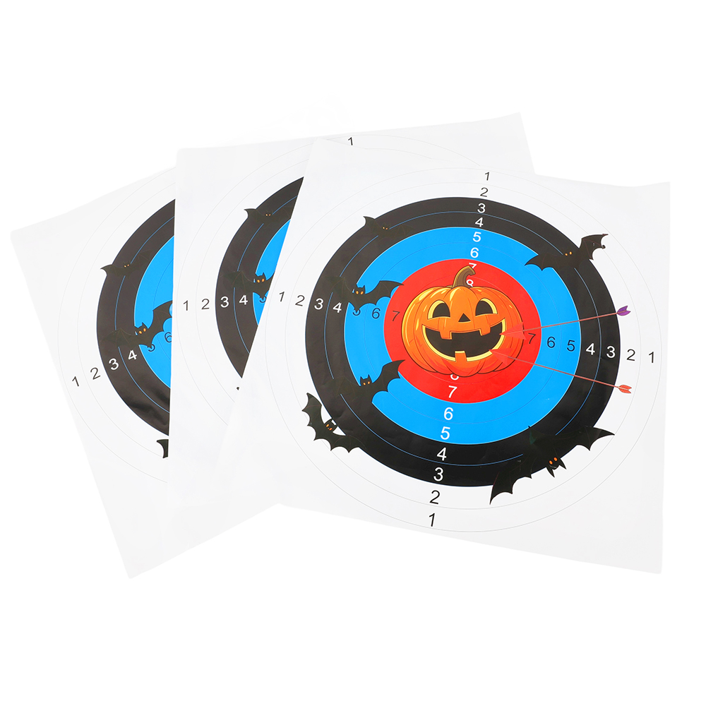 10pcs Halloween Archery Target Paper Set 41x41cm Ghost Pumpkin Vampire Skull