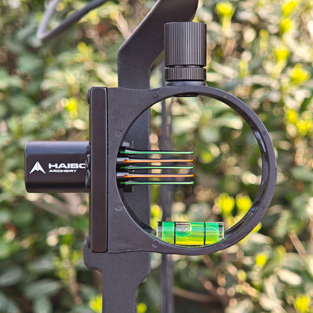 Dwarf HS105 5-Pin Sight 0.019 Fiber Optic 117g CNC Aluminum & Fiberglass