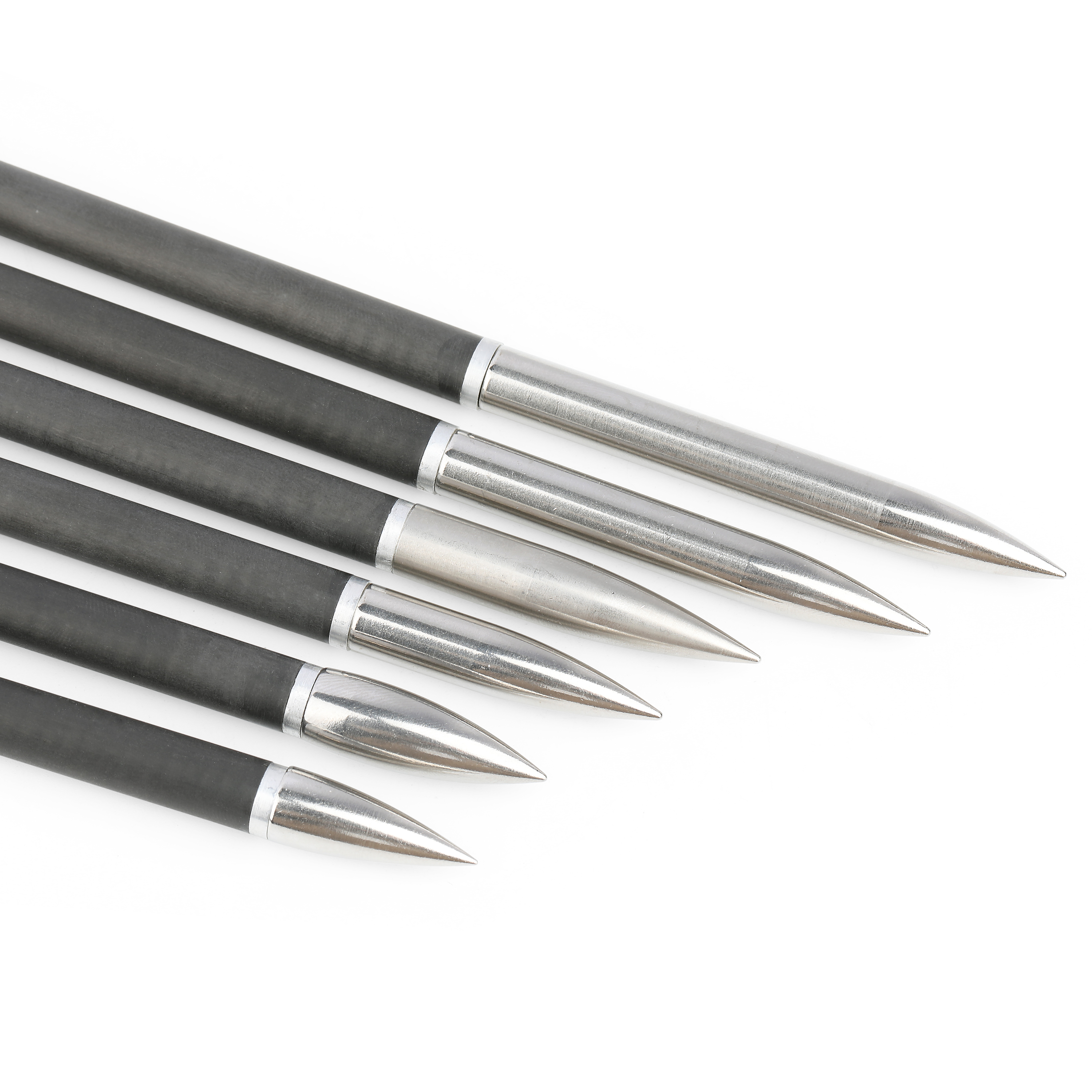 Archery Field Points Steel Arrow Tips 100-200gr Target Arrowhead 24X