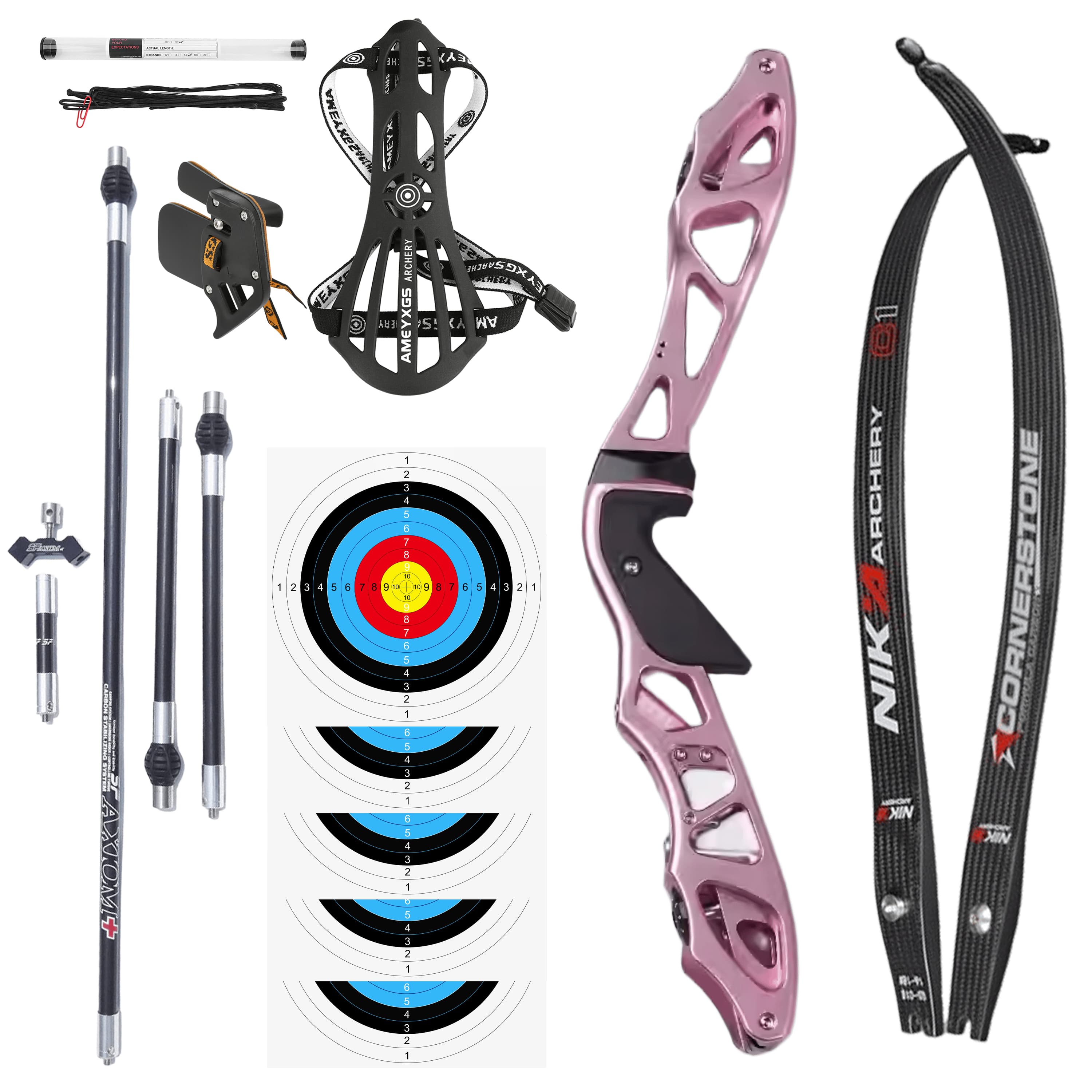 Archery ILF Recurve Bow Set 16-56LBS Hunting RH Bow