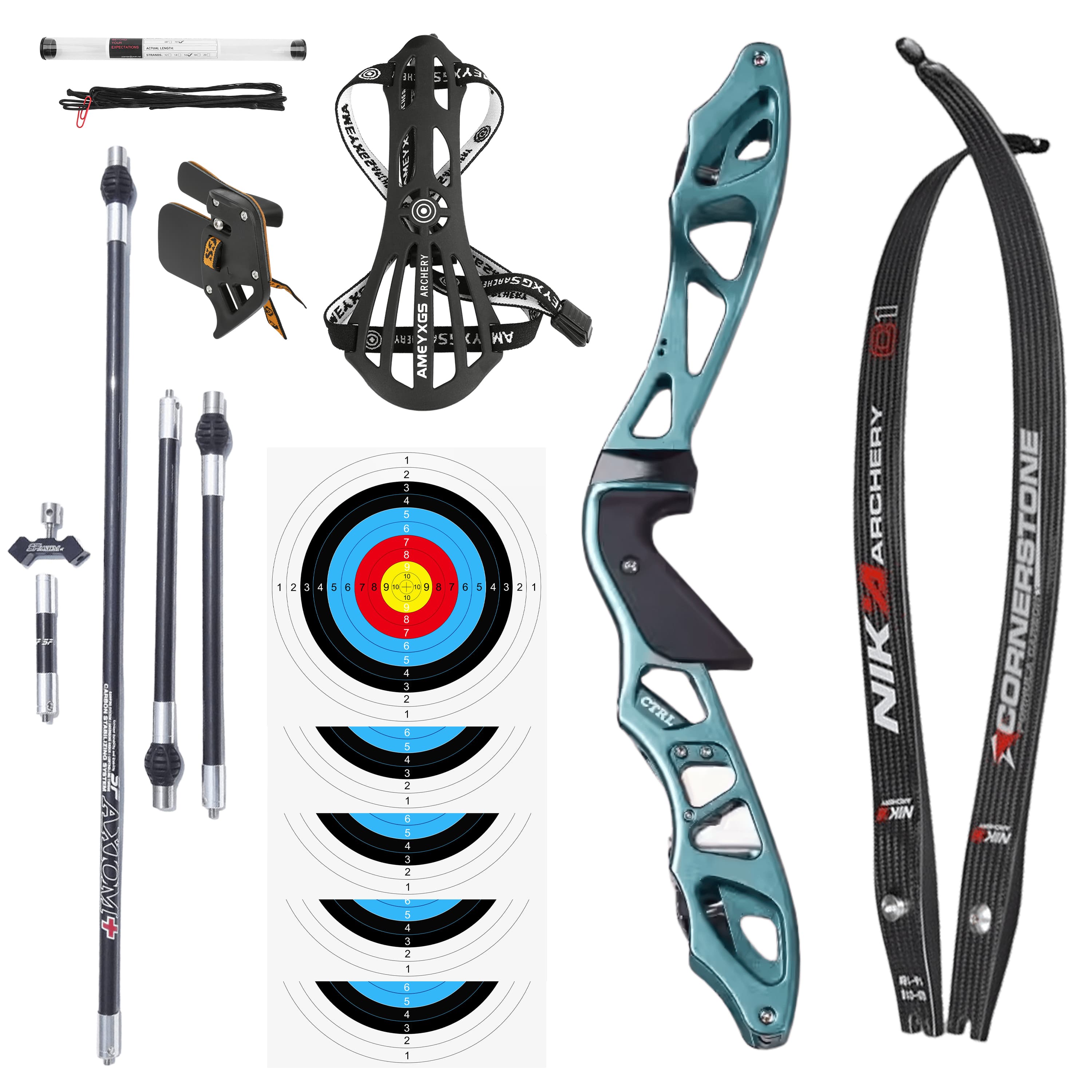 Archery ILF Recurve Bow Set 16-56LBS Hunting RH Bow