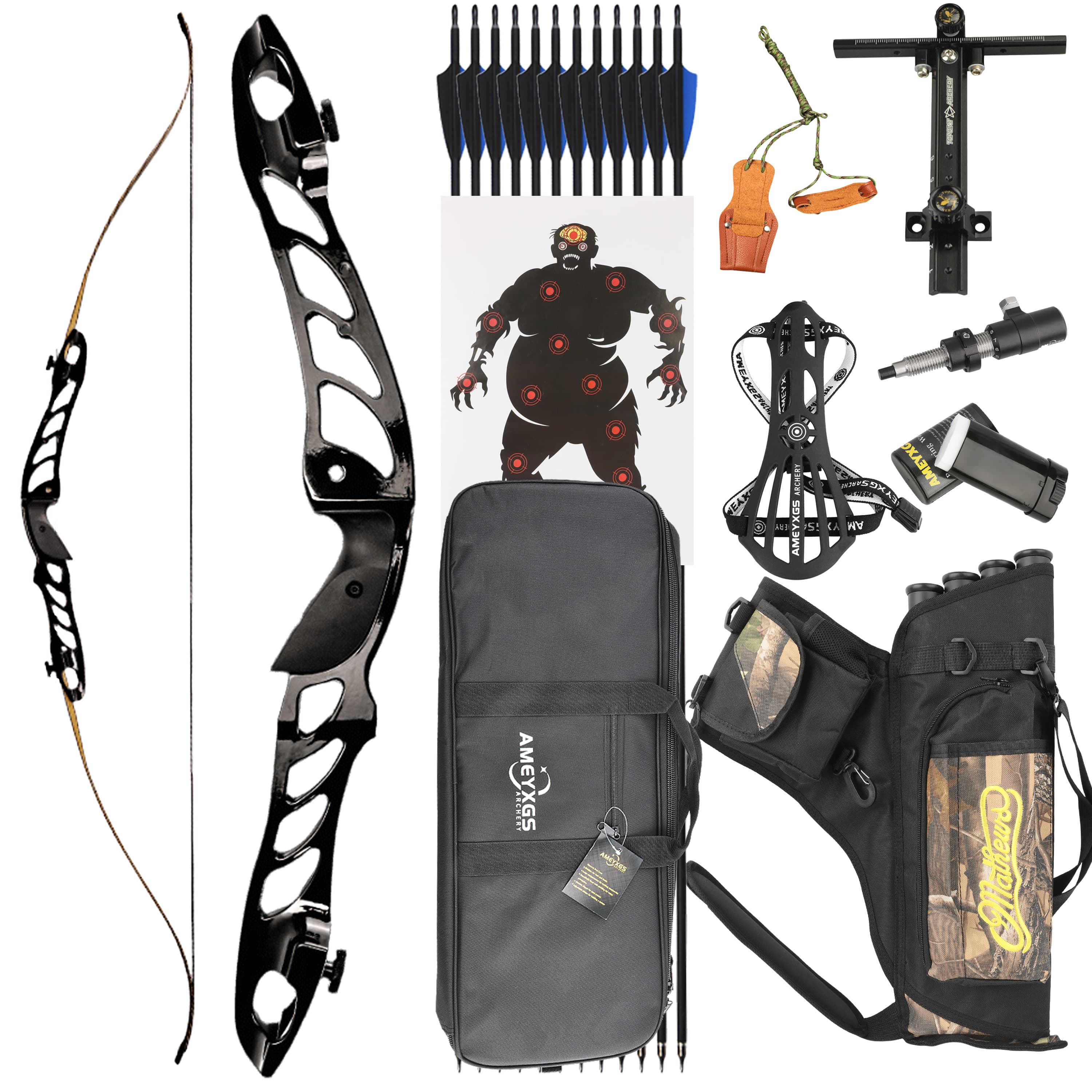 Archery 18-38bs ILF Recurve Bow Kit Takedown Bow