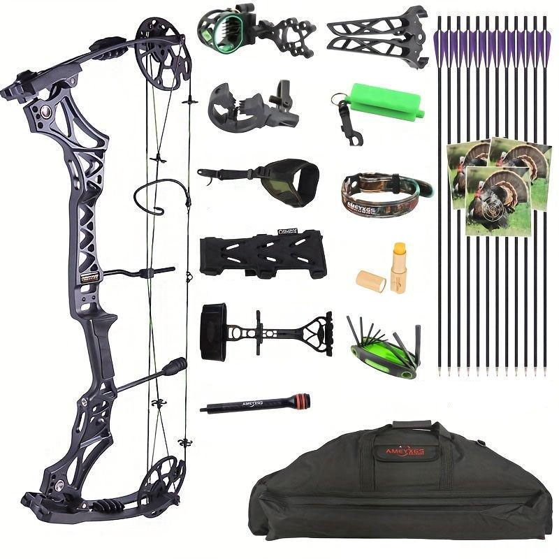 M129 Composite Bow Set 30-70lbs Adjustable Right Hand Hunting