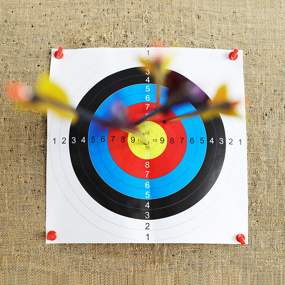 40x40cm Full Ring Archery Target Paper Coated Paper