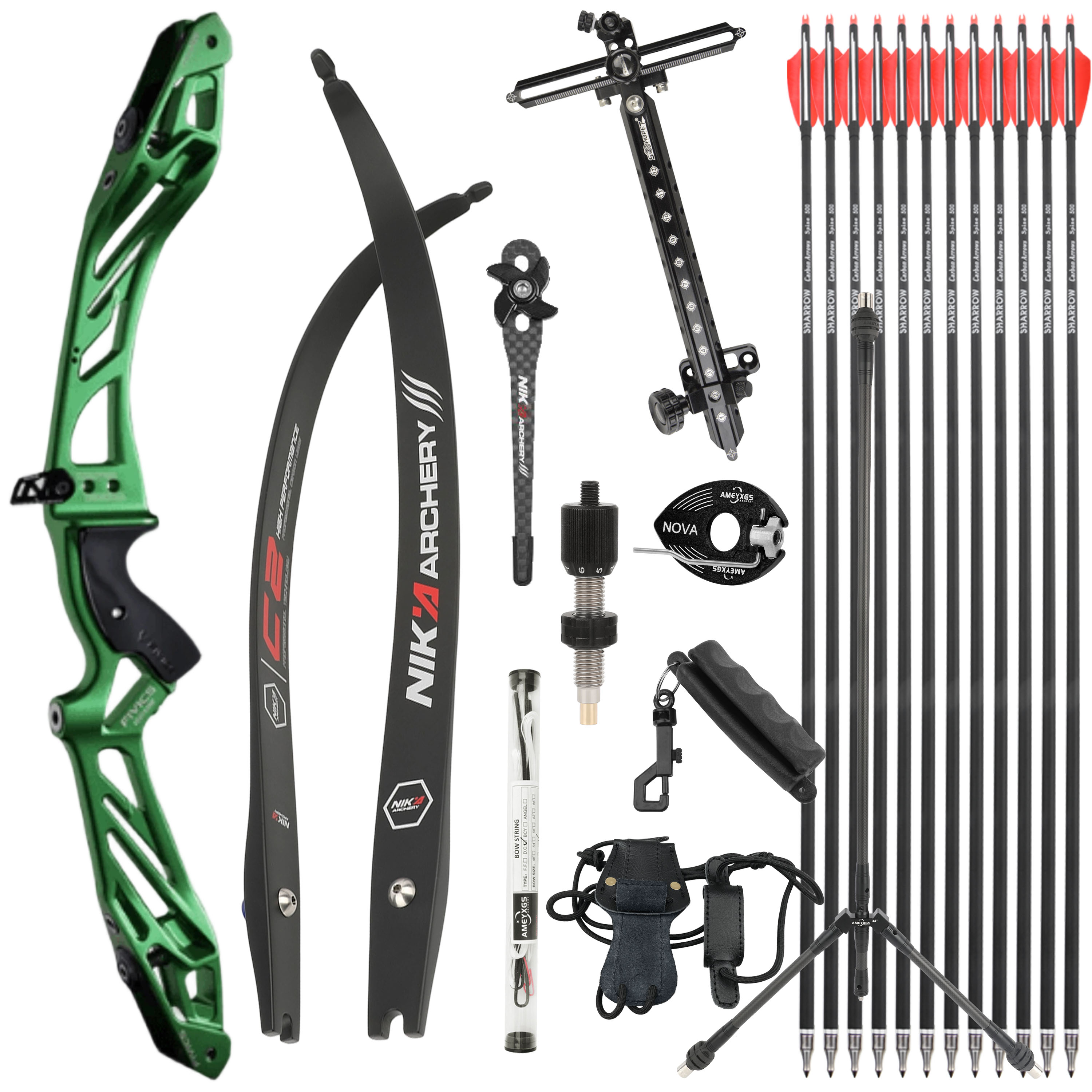 FIVICS Recurve Bow Kit 30-50bs Takedown Shooting Archery Target 