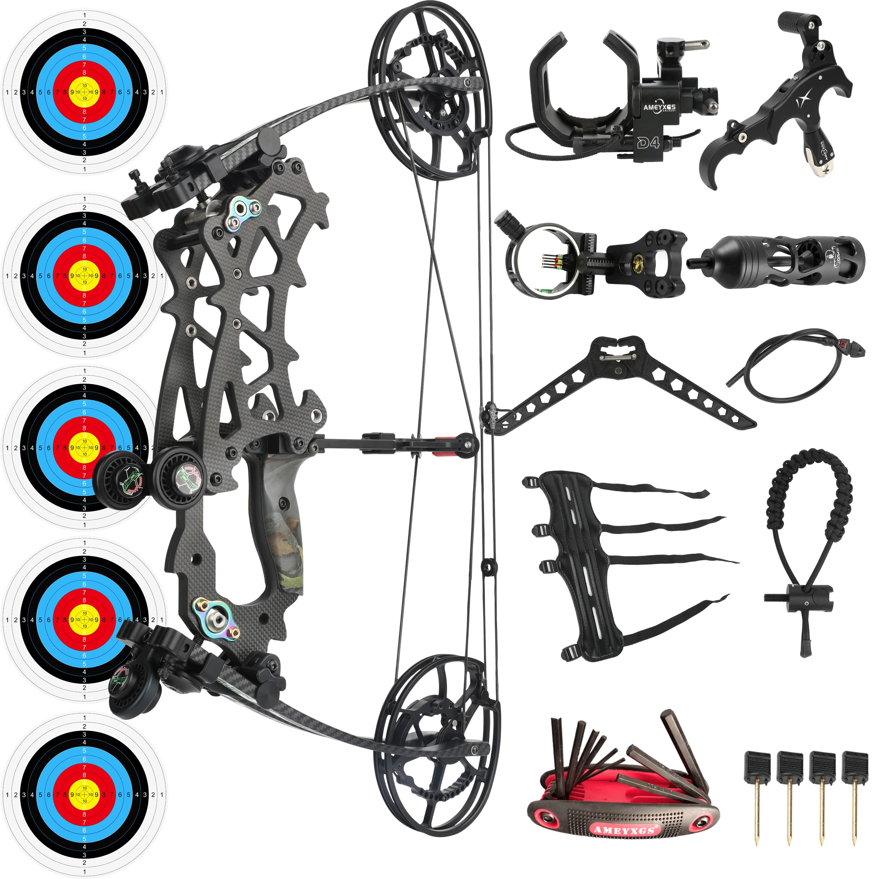 40-70lbs Archery Compound Bow Set Target Archery