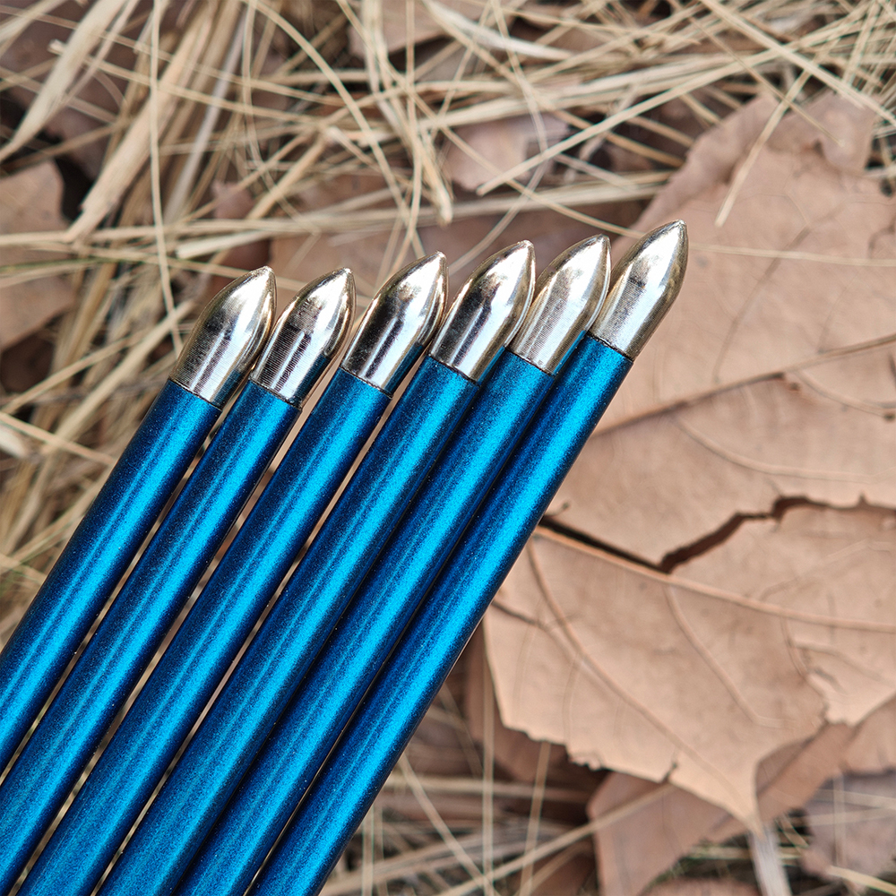 Pure Carbon Blue Arrows 31" 400–1000 Spine Real Feather 6pcs 12pcs
