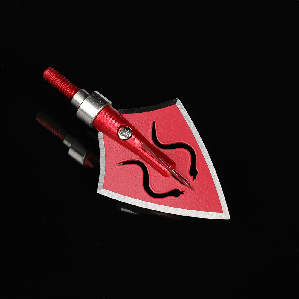 Red Snake Hunting Arrow Tips | Durable Stainless Steel