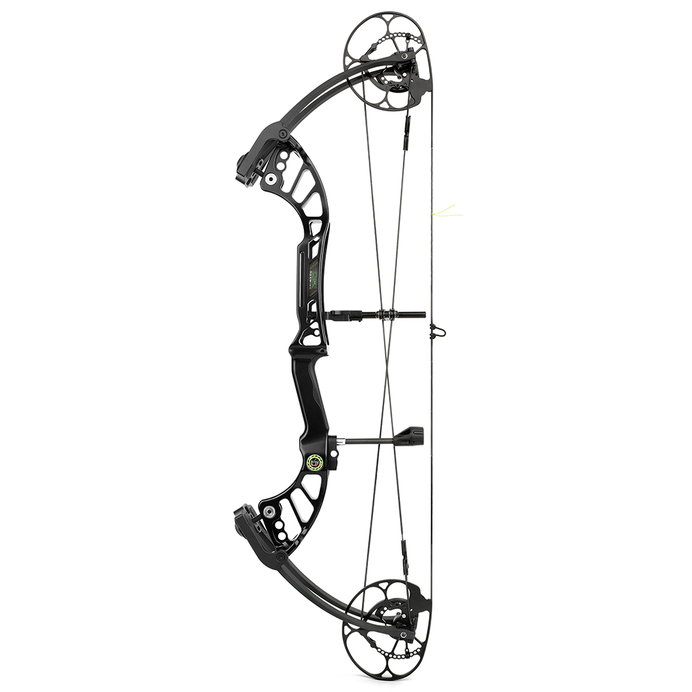 Black CNC Alloy Compound Bow Set 40-75lbs 350FPS