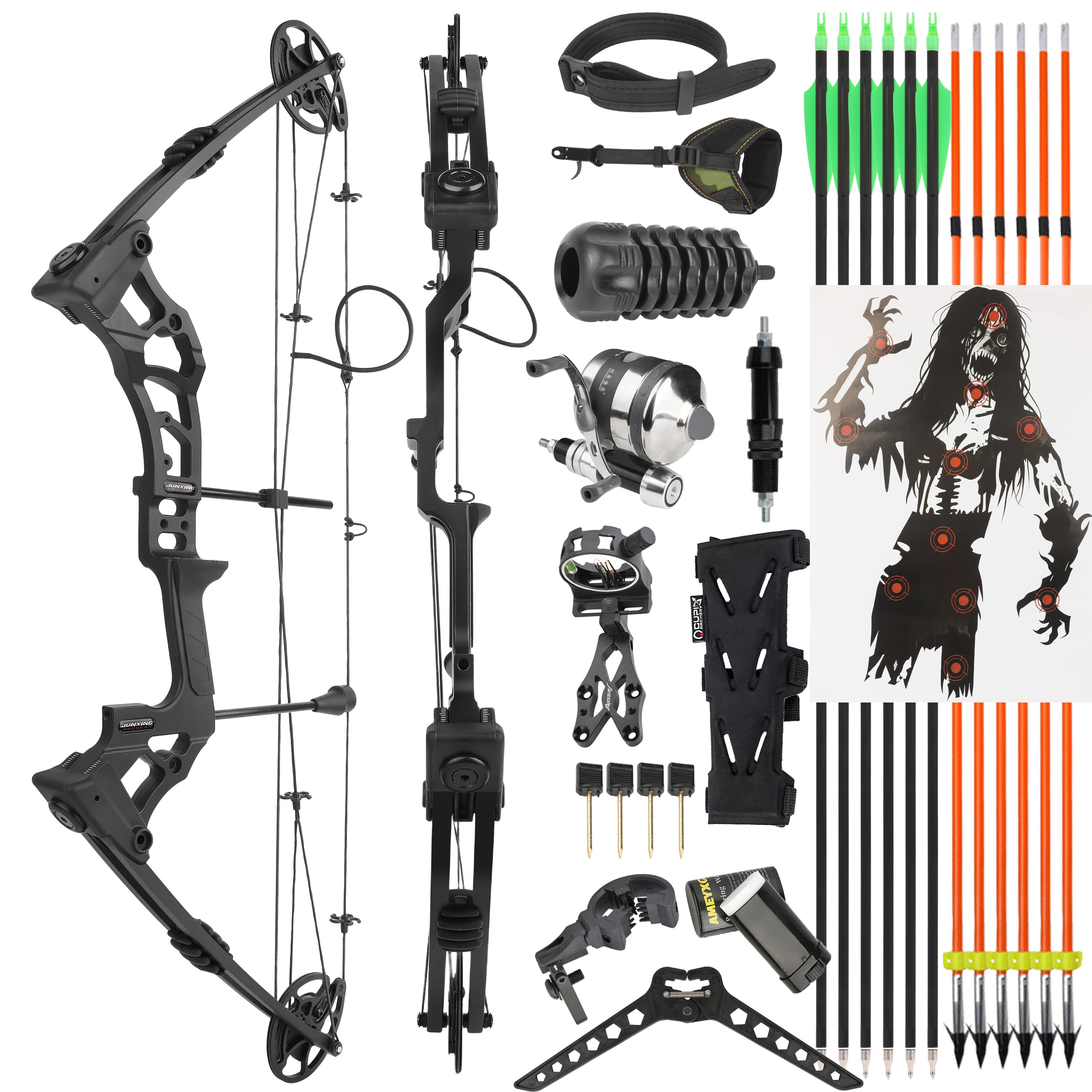 Compound Bow 0-70lbs Archery Set Target Hunting RH