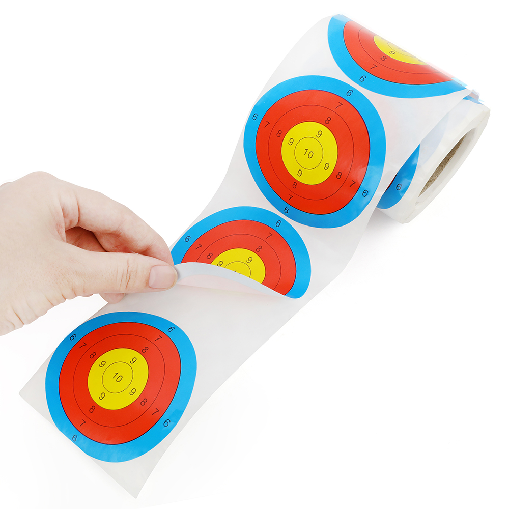 3-Inch Adhesive Shooting Target Stickers Roll – 100/200 Sheets