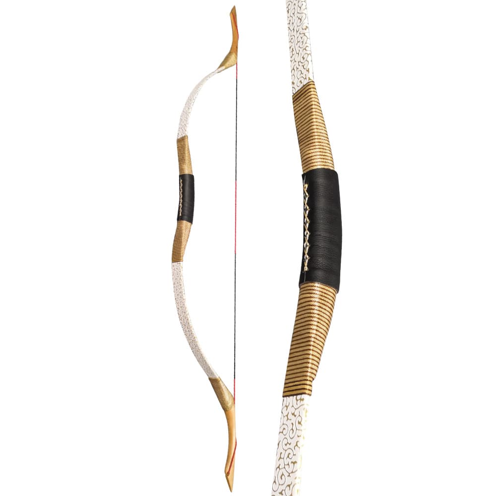 Wooden Mongolian Horsebow Archery Set 25–55lbs Hunting Bow