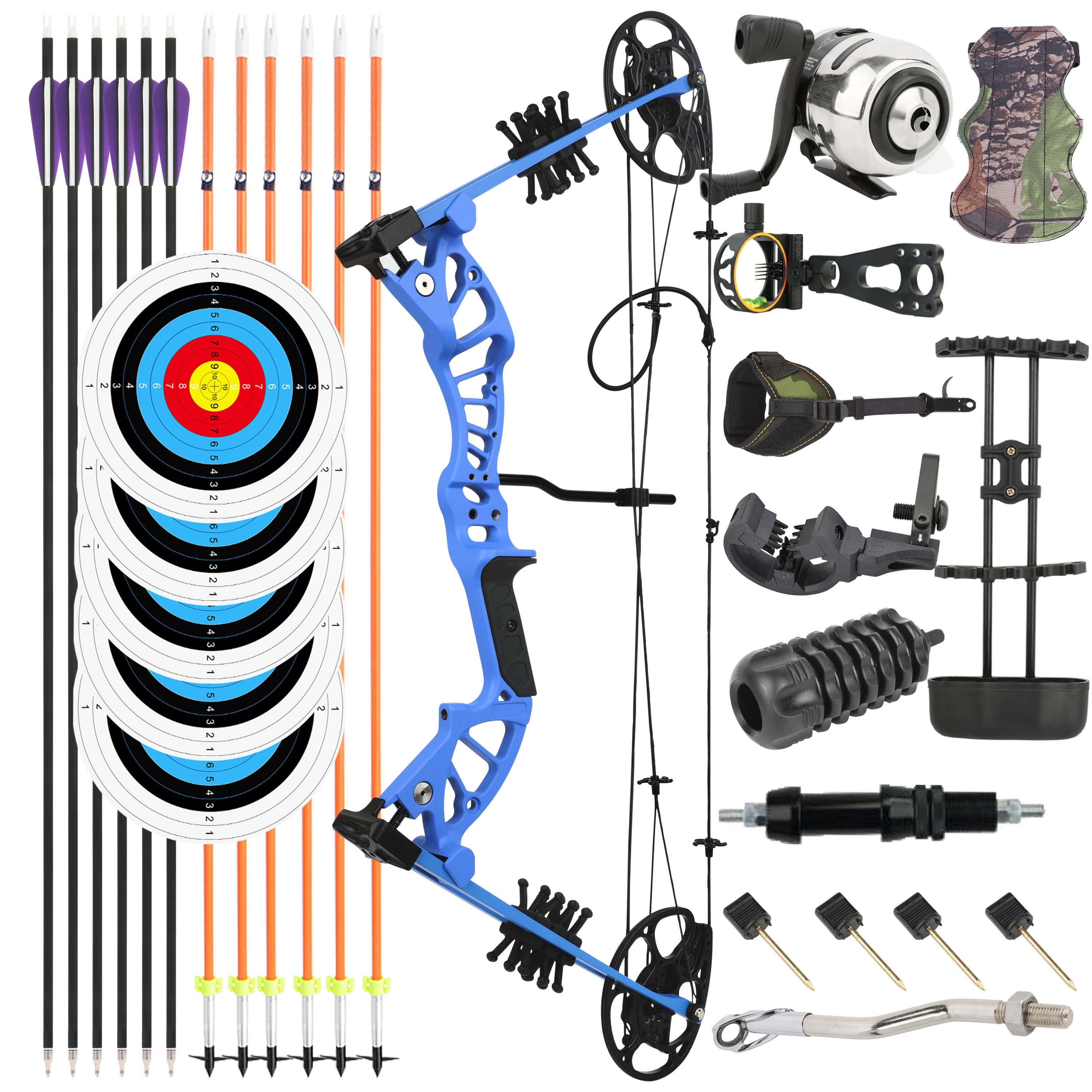 15-45lbs Youth Compound Bow Set Target Archery