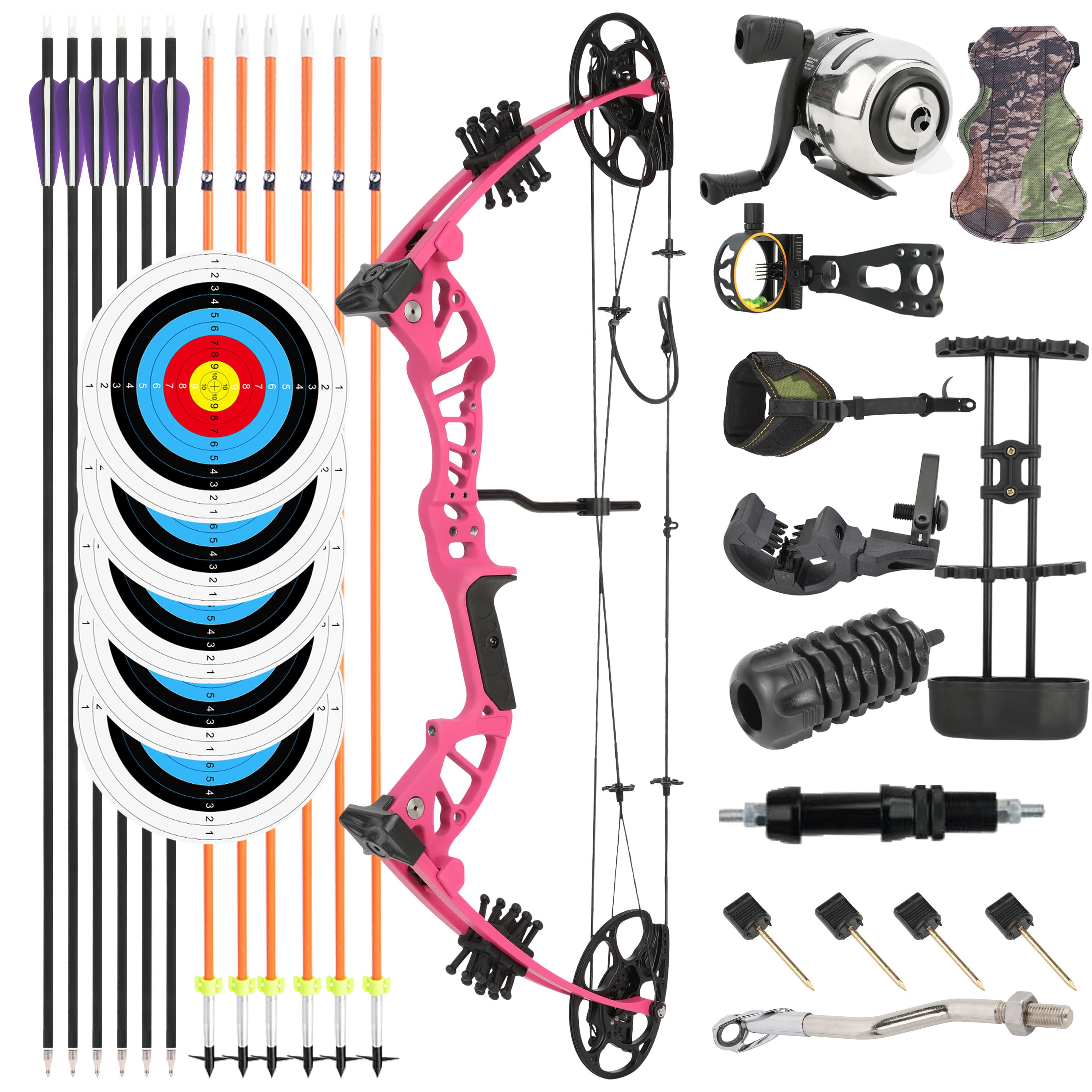 15-45lbs Youth Compound Bow Set Target Archery