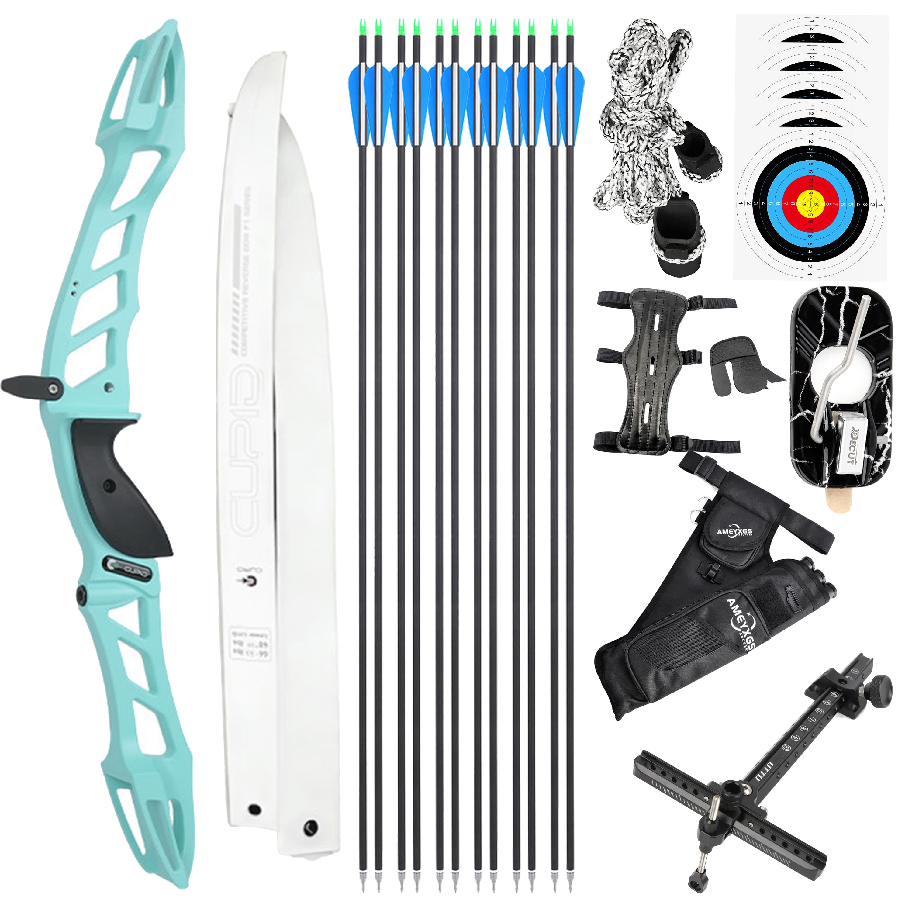 CUPID Archery Takedown Recurve Bow Set  68'' 14-38lbs