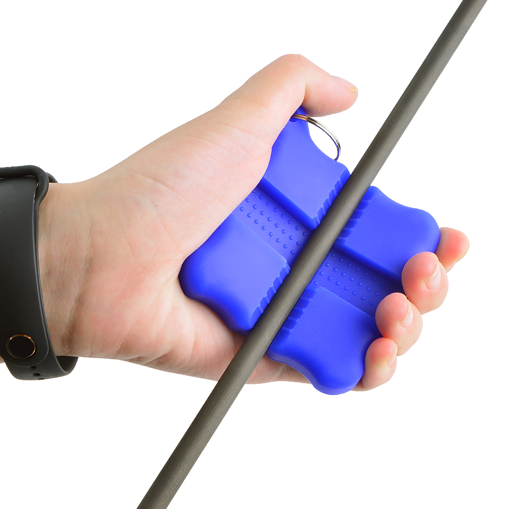 Silicone Square Arrow Puller Grip with Dual Grooves for Archery