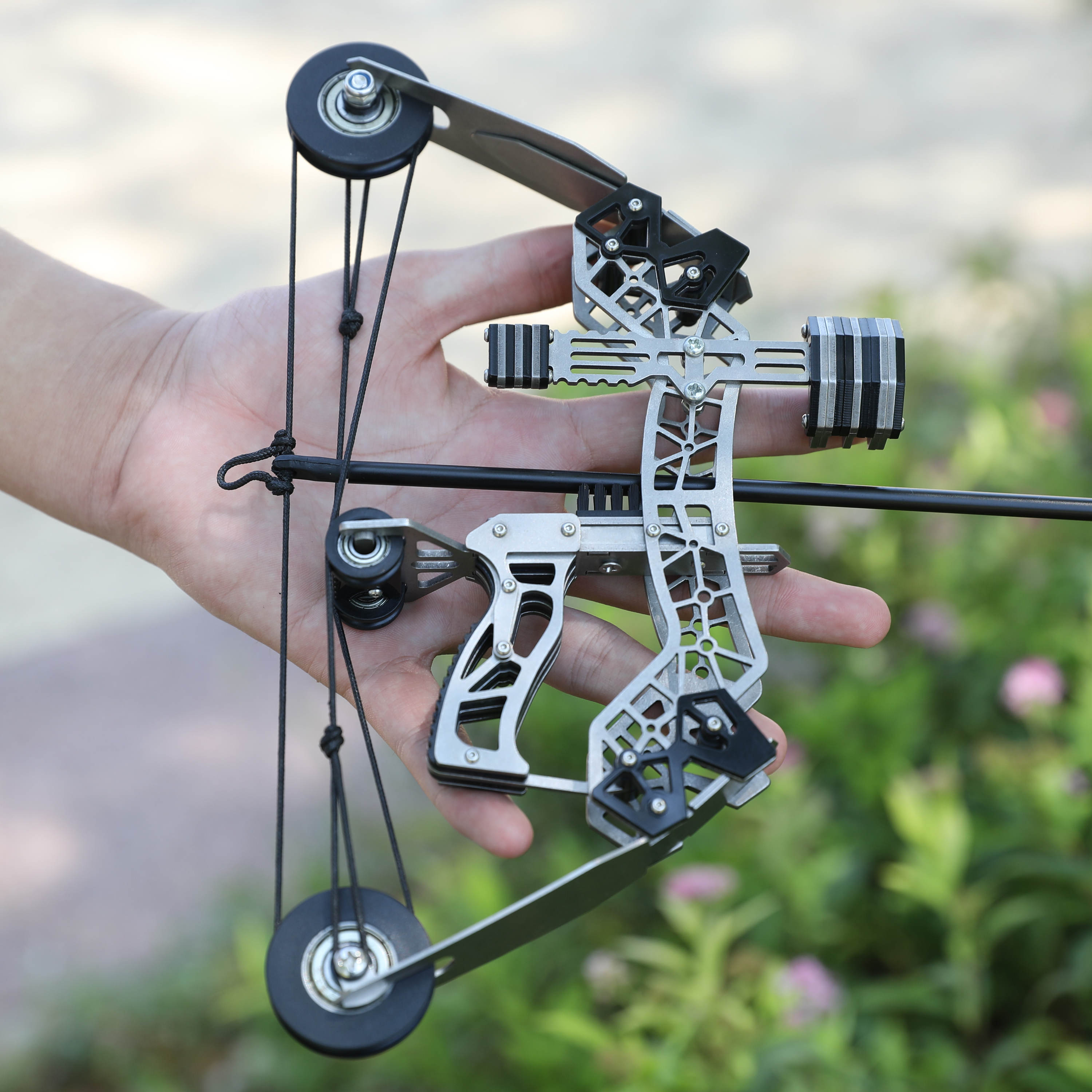  Mini Compound Bow Kit Archery Gift Arrows Target Shooting Game Bow