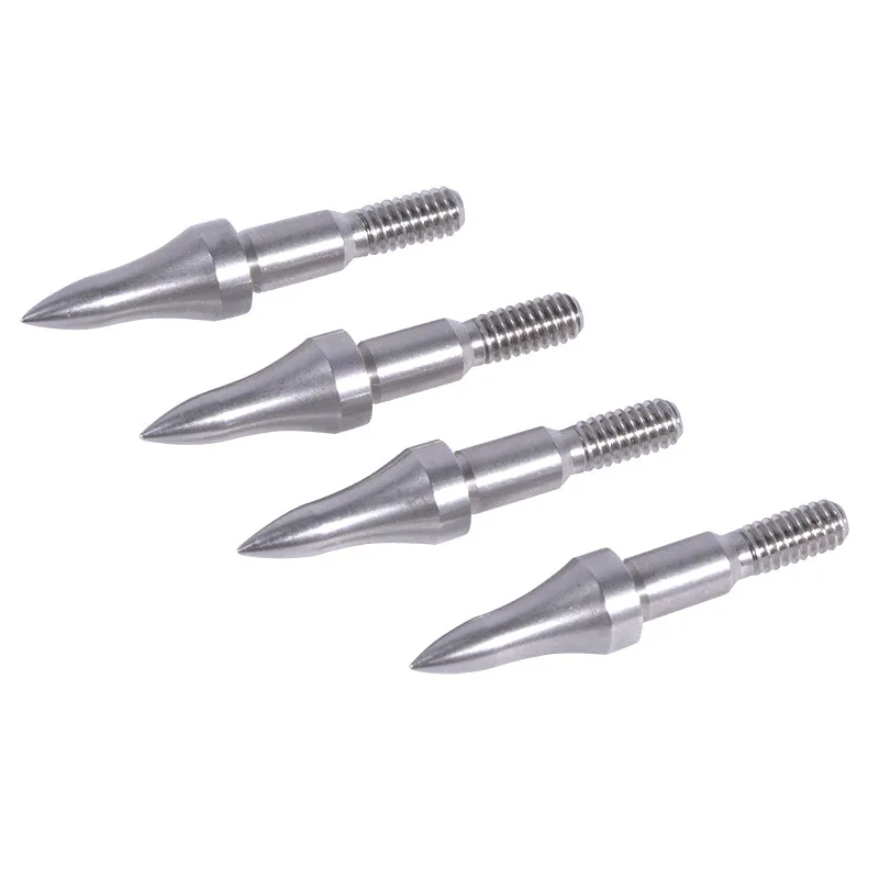 24pcs 75/100/125/150/200/250/300grain Shooting Arrowhead Steel Target Arrow Point Tips For Hunting Archery Sports Broadheads