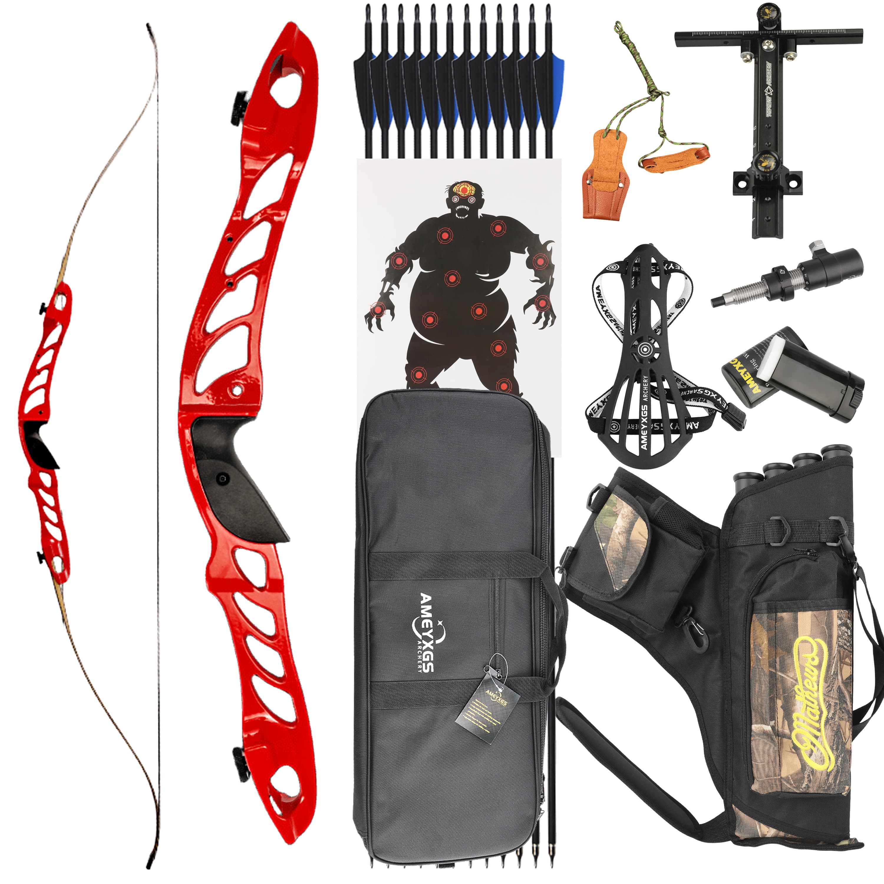 Archery 18-38bs ILF Recurve Bow Kit Takedown Bow