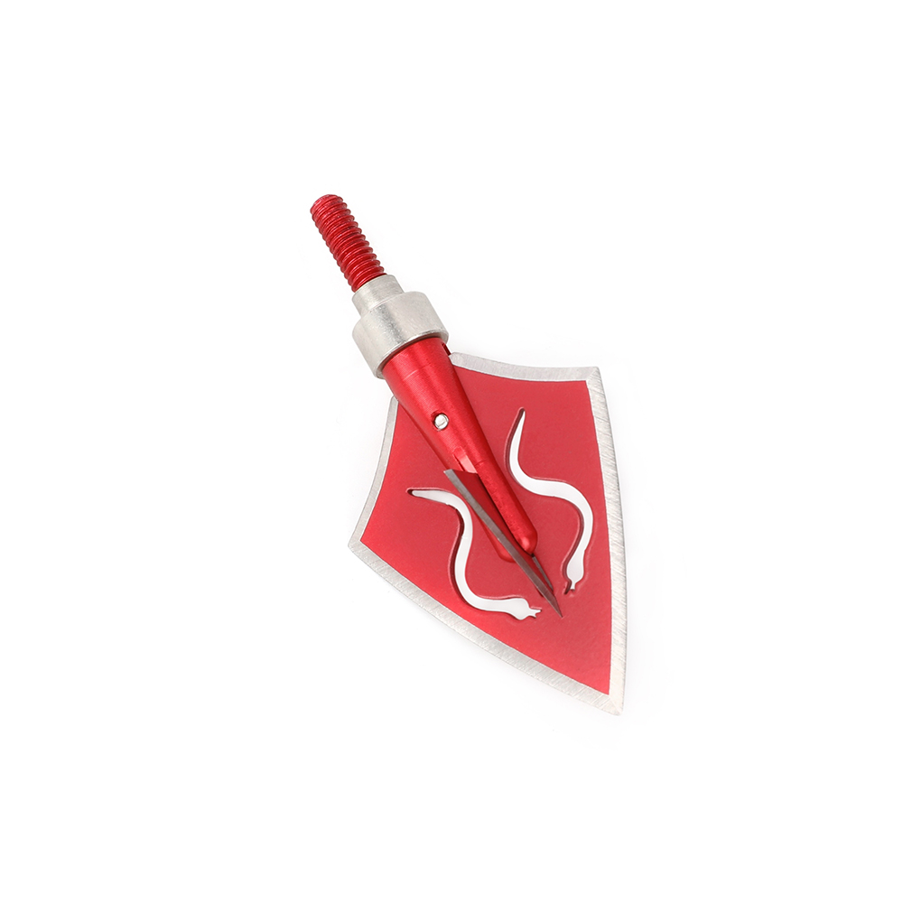 Red Snake Hunting Arrow Tips | Durable Stainless Steel