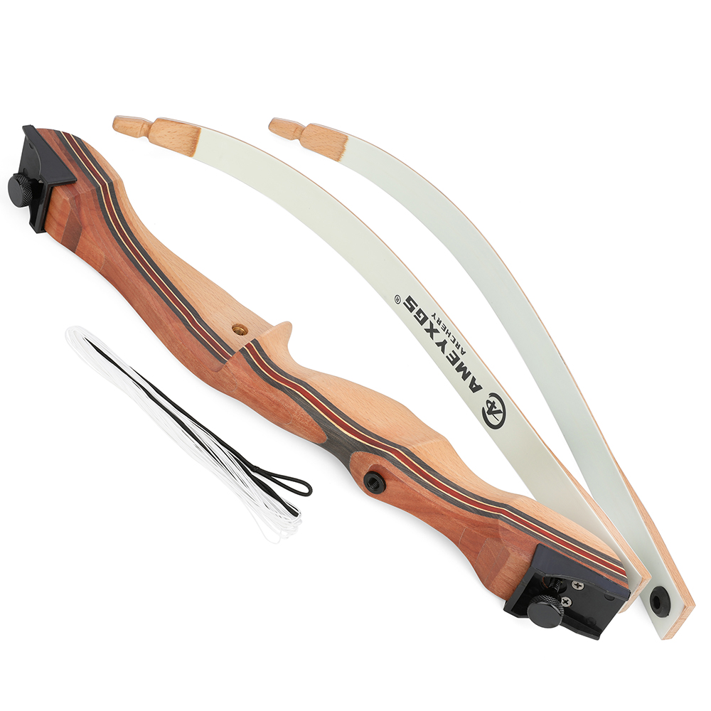 Youth Recurve Bow White Limbs 10-20lbs Laminated Wood 54"/48" 