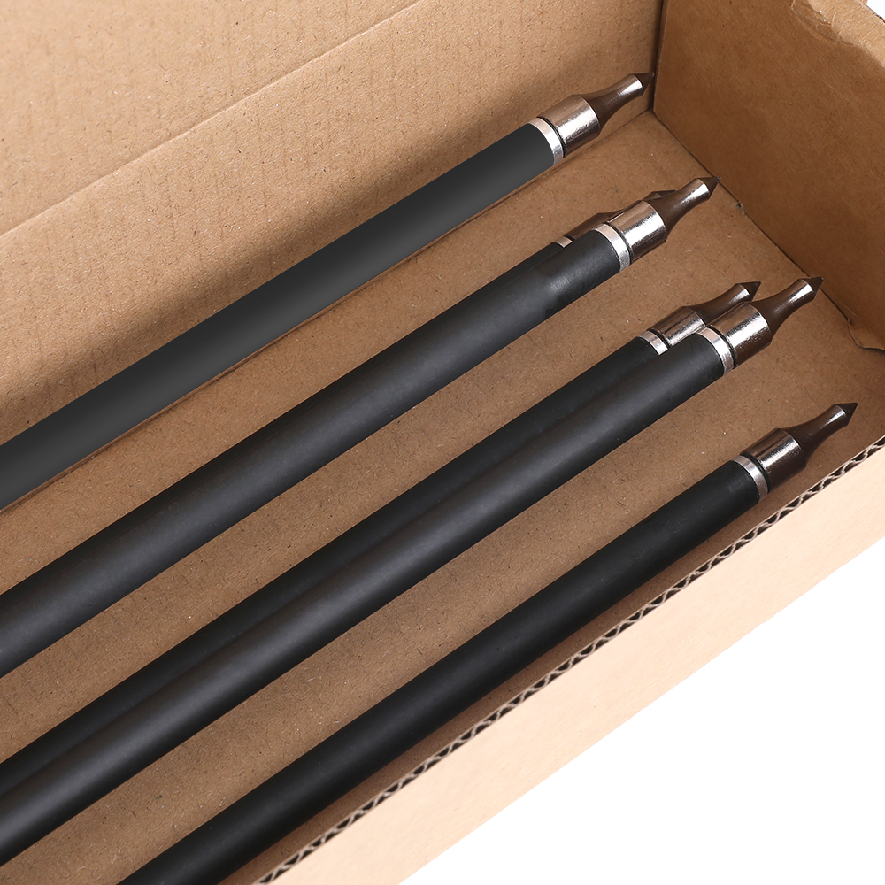 500F 30" Aqua/White Feather Carbon Arrows 12pcs 100gr