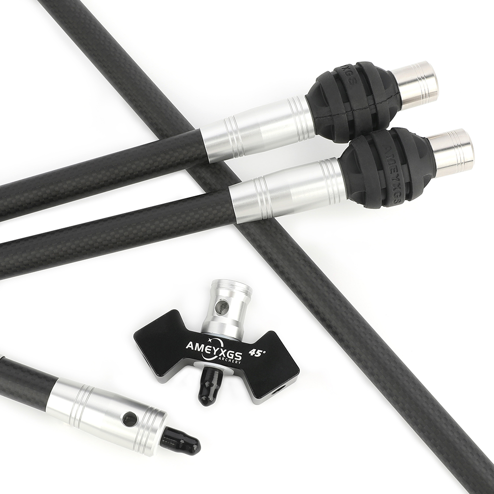 AME 3K Carbon Balance Rod Set 28" Silver Archery