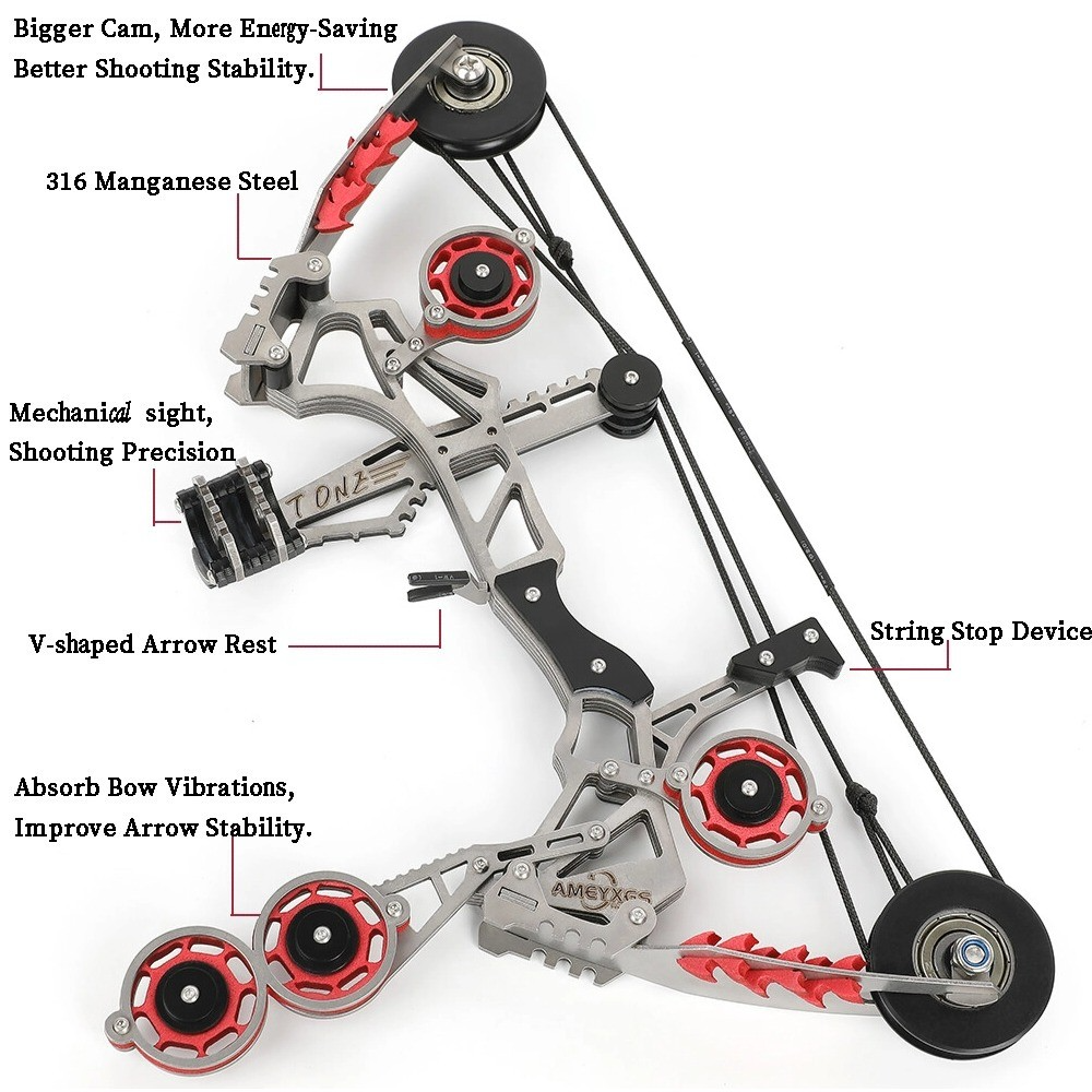 Mini Compound Bow Kit 10lbs with 8 Arrows