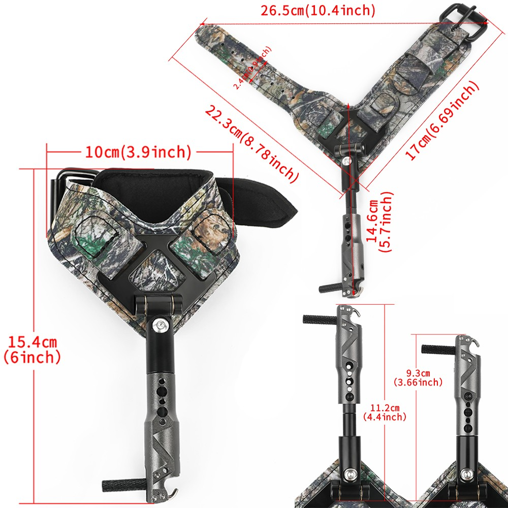 Adjustable Camo Archery Bow Release Aid for Compound Bow