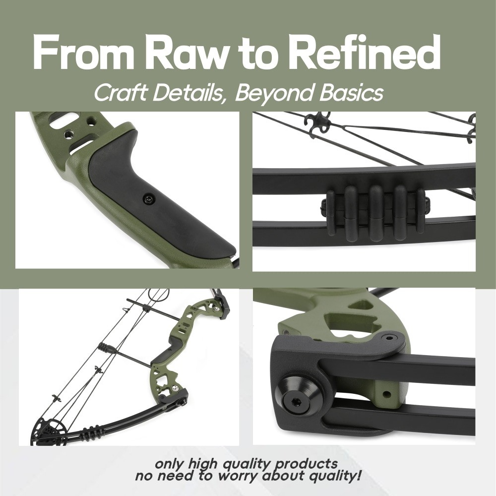 JUNXING M131 Compound Bow Kit Adjustable 30-55lbs 310 FPS