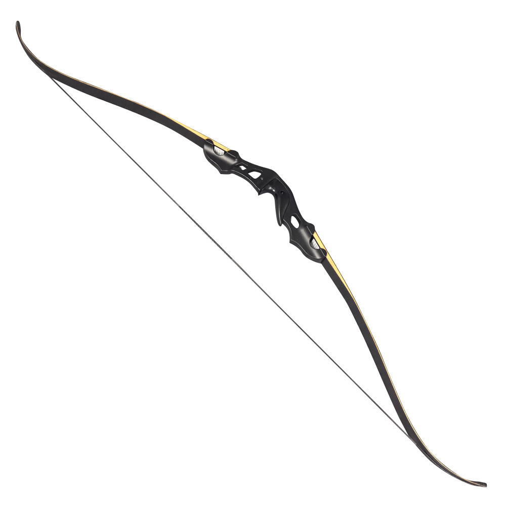 60" Archery Recurve Bow 20-55lbs Takedown Aluminum Riser RH Hunting