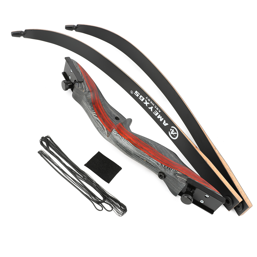 Takedown Recurve Bow Set 20-50LBS Wooden Riser 62 inches Archery