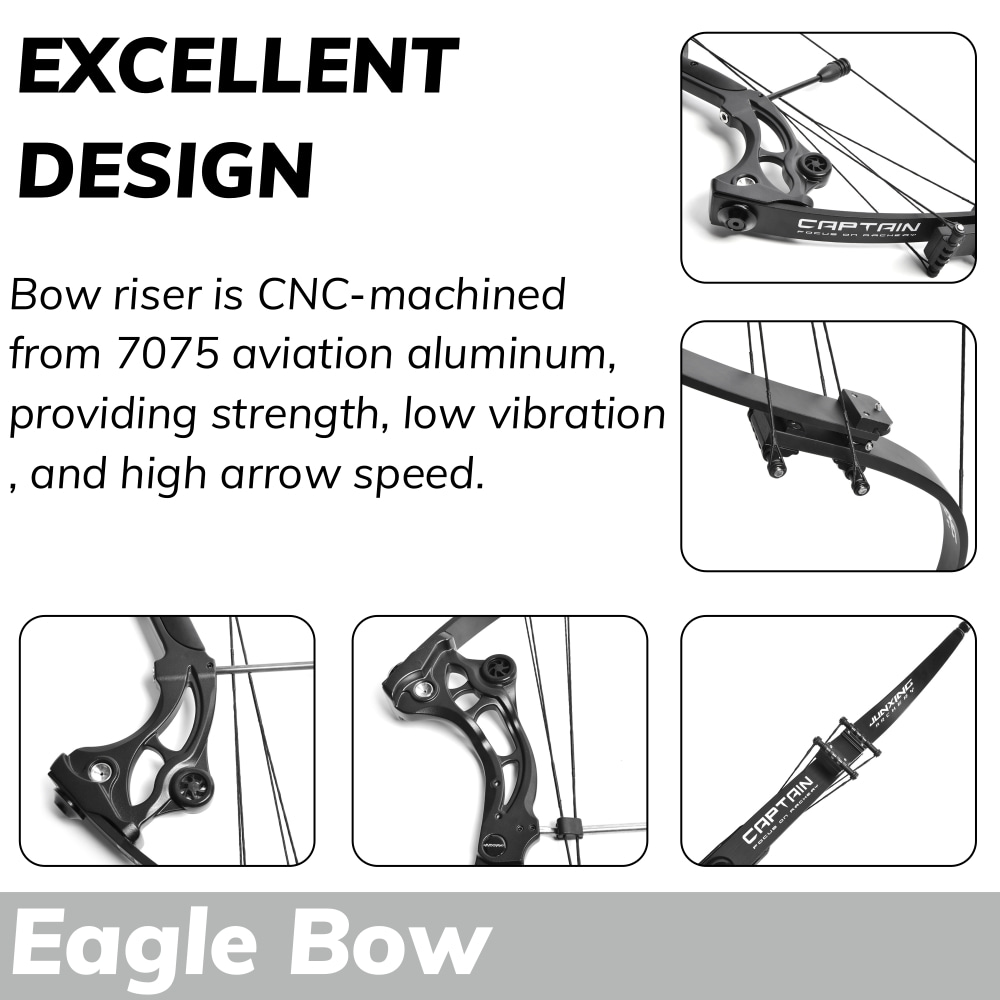 F164 Recurve Bow Hunting Fishing 320FPS Compound Archery Shooting