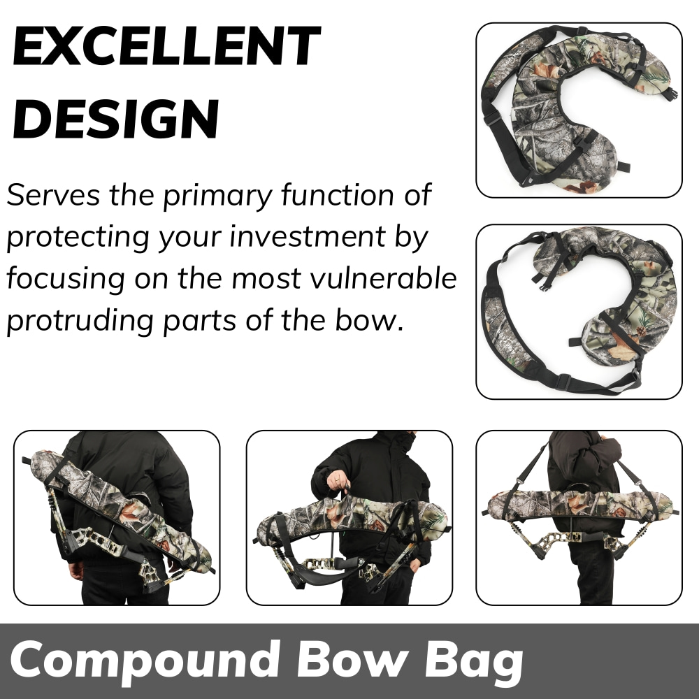 Compound Bow Bag for 38" Bows Protective Diving Cloth Carry Case