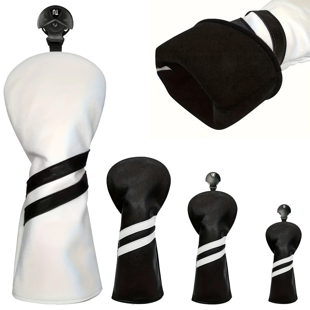 PU Golf Club Headcover Protector Gear Anti-Friction Golf Accessory Golfer