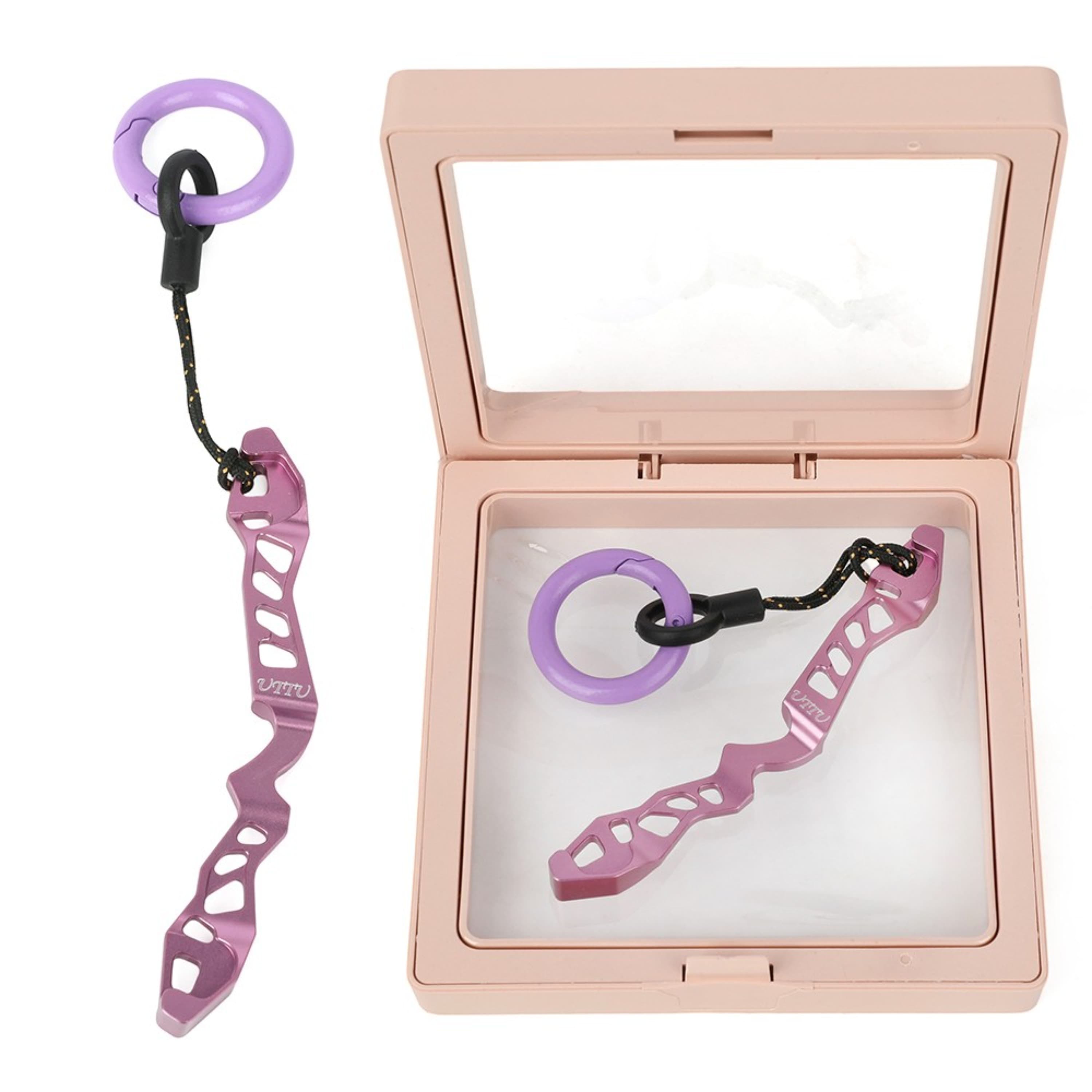 Aluminum Alloy Recurve Bow Riser Keyring Archery Gift