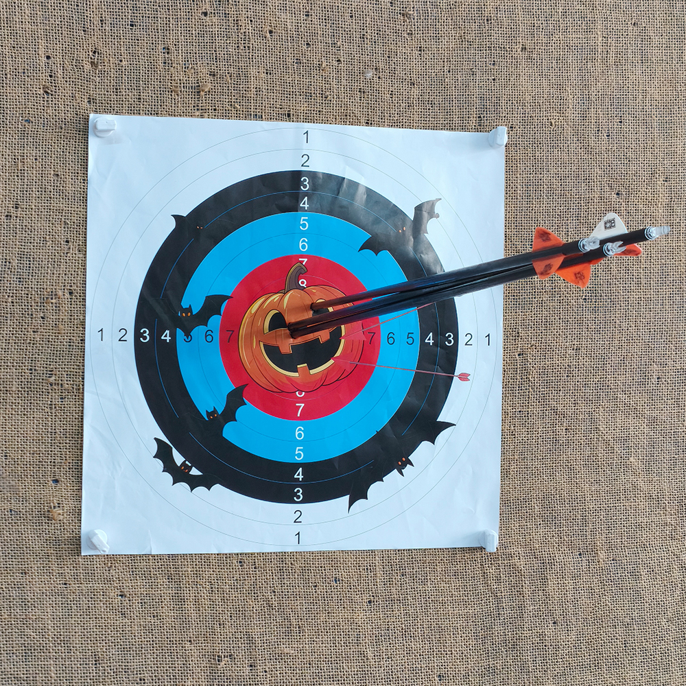 10pcs Halloween Archery Target Paper Set 41x41cm Ghost Pumpkin Vampire Skull