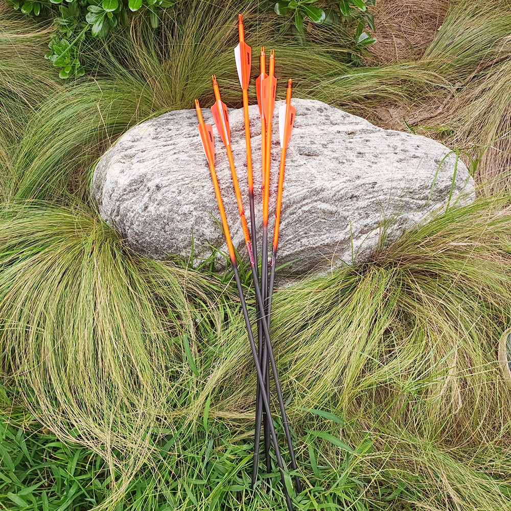 CTBC6.2 Carbon Arrows 300 Spine 3" Shield Vanes 12pcs 85cm