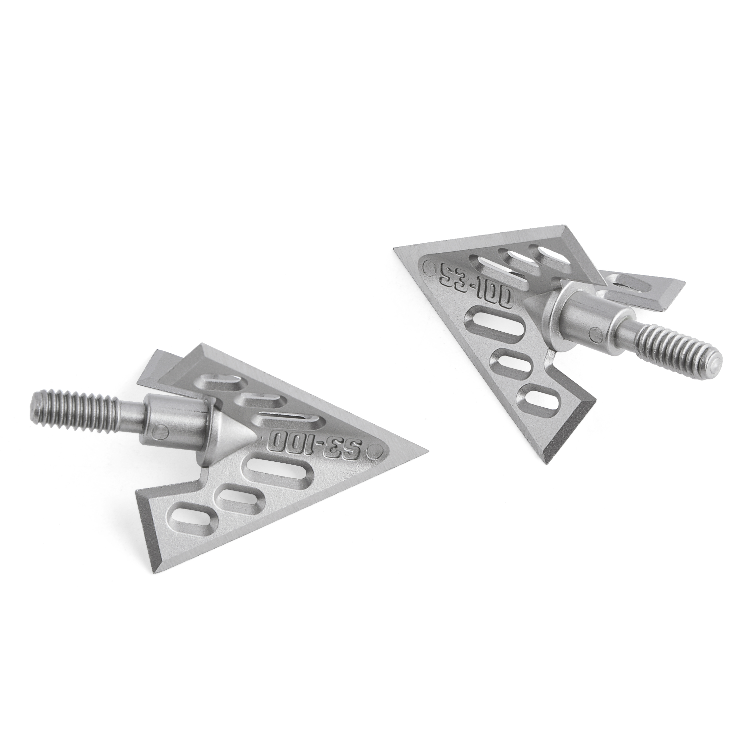 Universal Thread Aluminum Arrowheads, High Hardness, Pack of 6