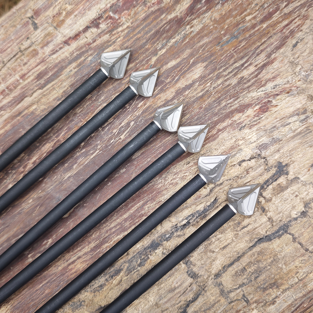Hunting Broadheads 6pcs Silver 100gr Stainless Steel