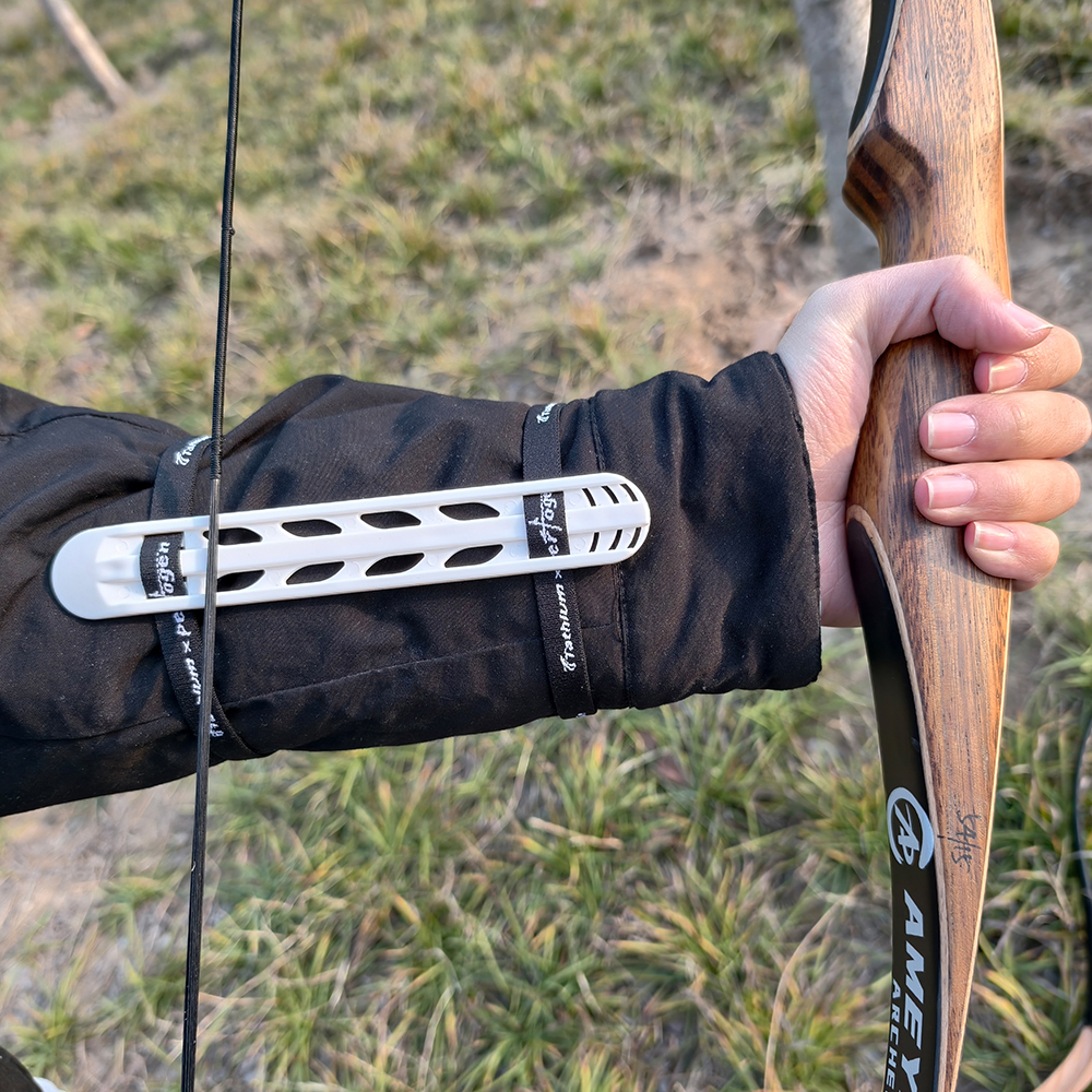 TPU Archery Arm Guard Adjustable Strap Protector 