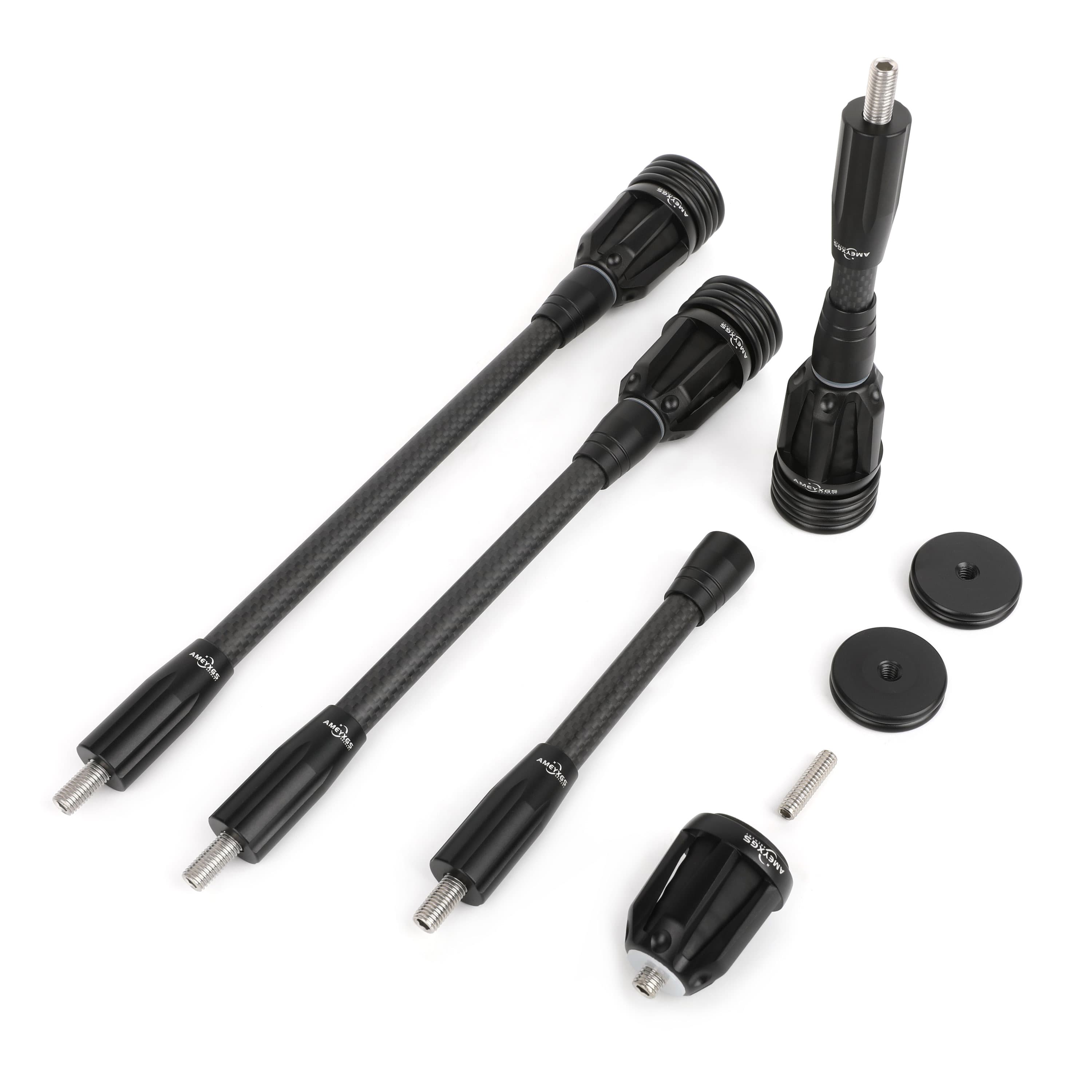 Archery Balance Bar 6" 8" 10" 12" stabilizer 3K Carbon Rod Compound Bow Shooting