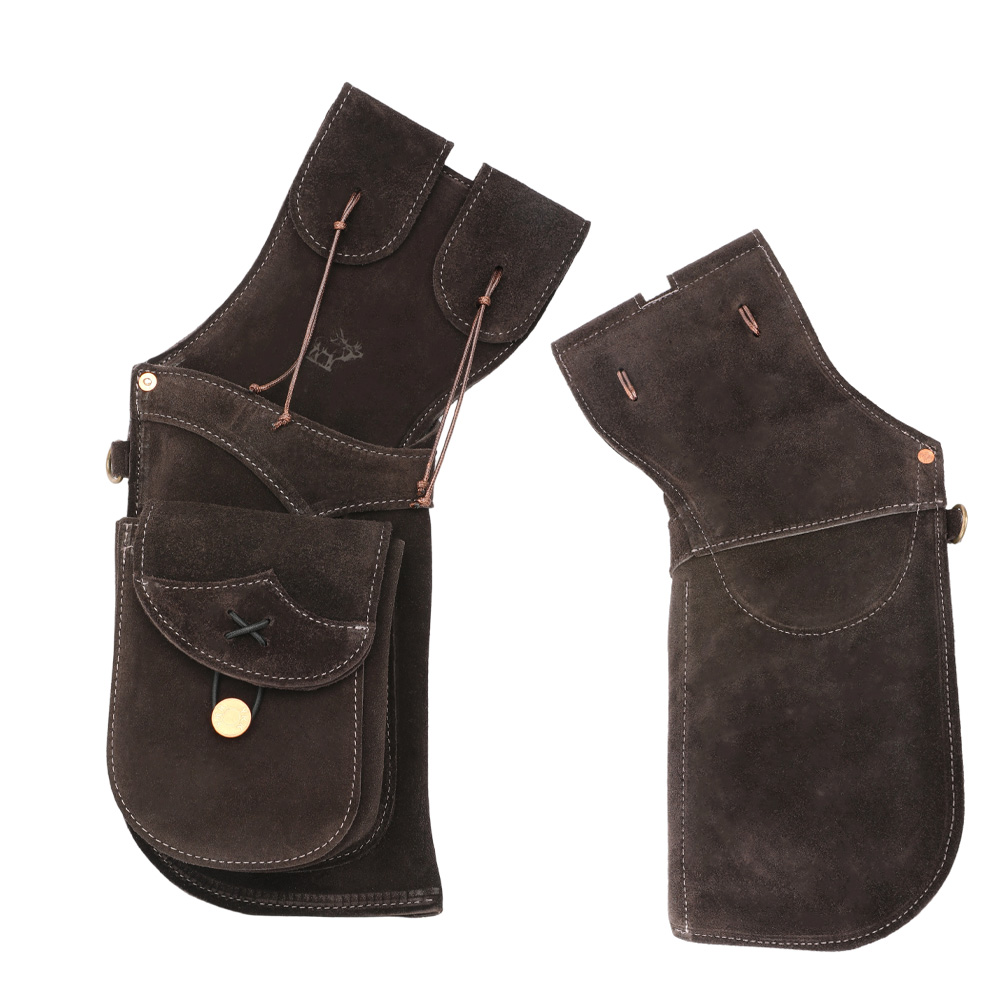 Wilderness Reverse Quiver Leather Arrows Bag Magnetic D Buckle