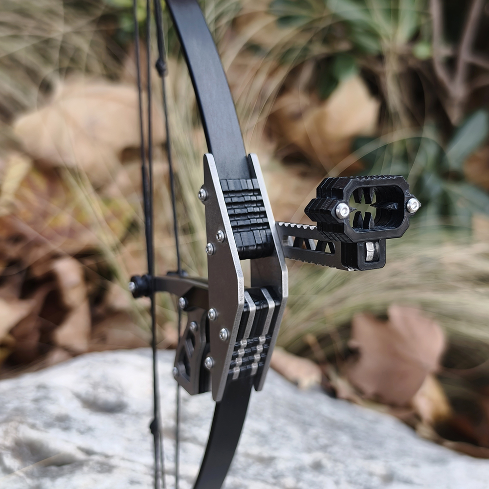 Mini Compound Bow with Short Axle Triangle Cam (Upgraded Stainless Steel)