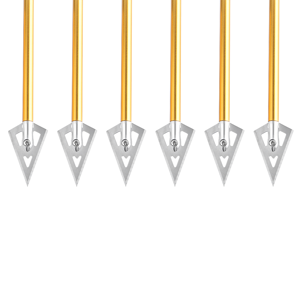 Precision Aluminum Mini Bolts for Crossbows (50-80 lbs) – Pack of 6