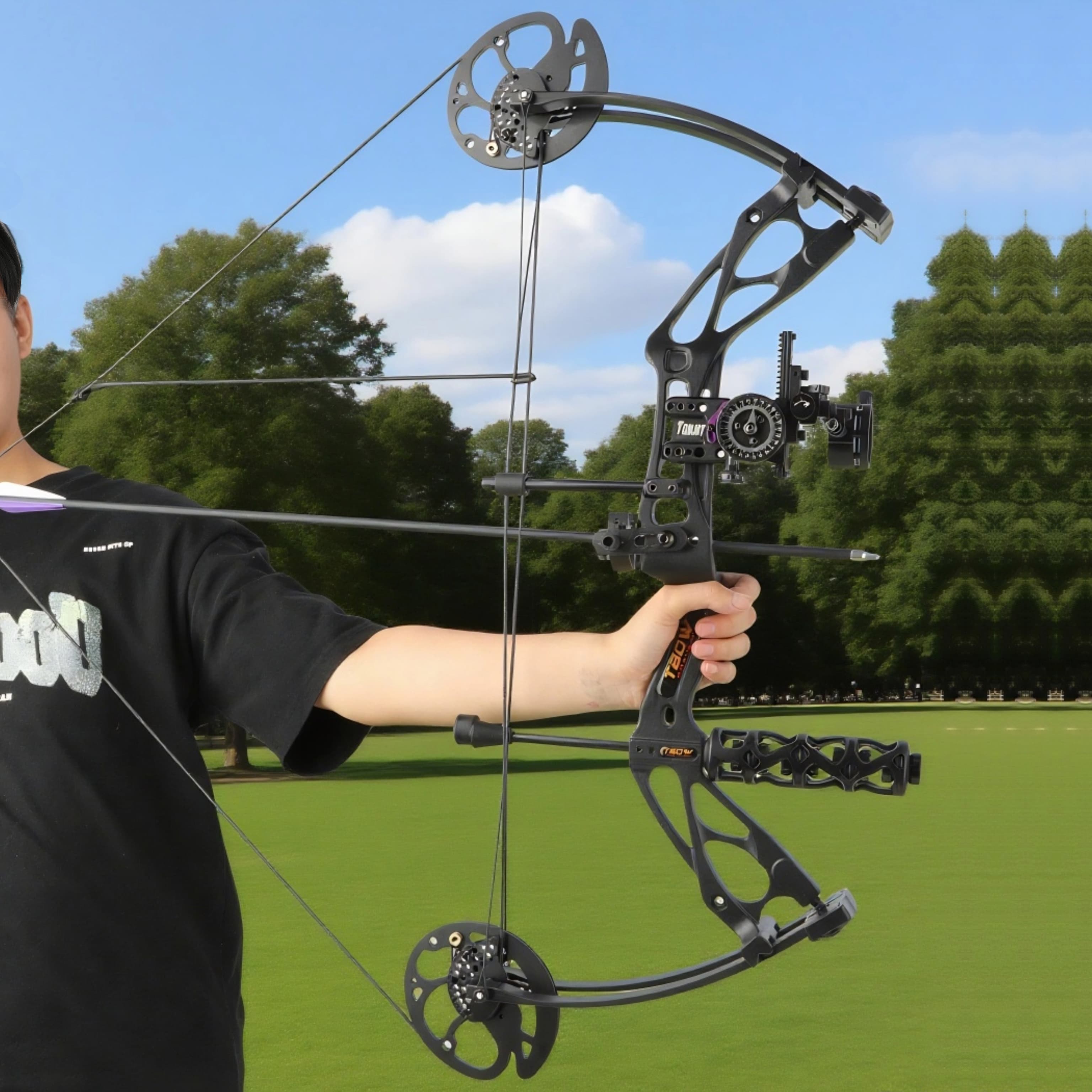 M133 Archery 0–70LBS Compound Bow Kit with Accessories Shooting 