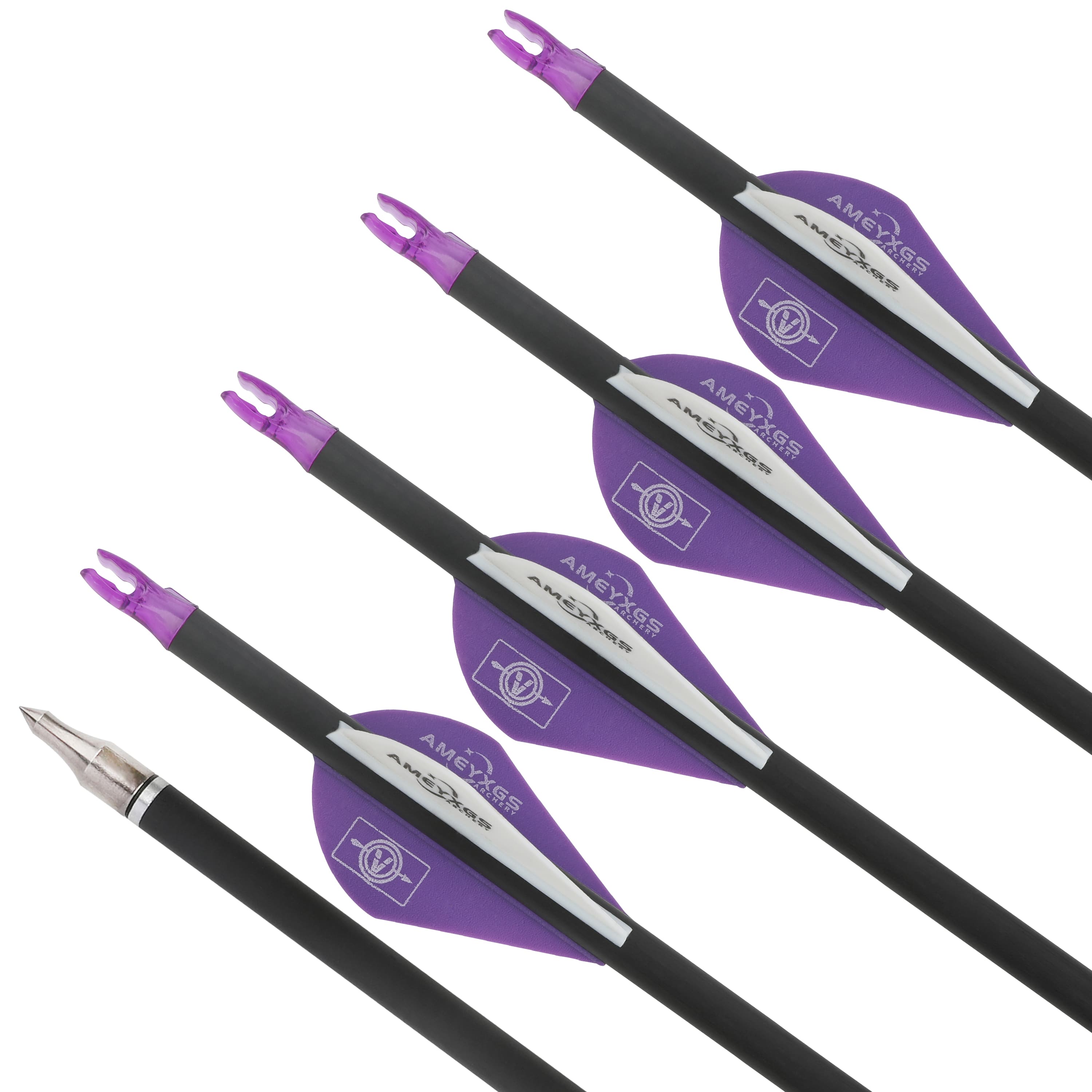 30" Pure Carbon Arrows Spine500 for Recurve/Compound Archery